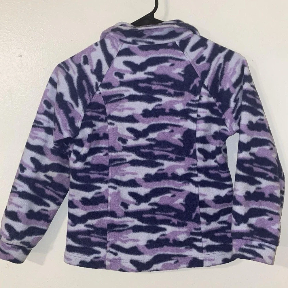 Columbia Jacket Girls Outerwear Camo Size 7/8 Full Zip
